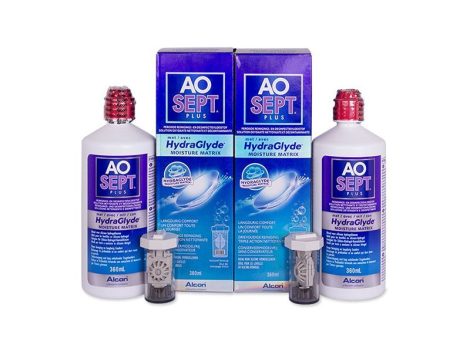 Alcon AoSept Plus with HydraGlyde - 2x360 ml ápolófolyadék + tároló tok
